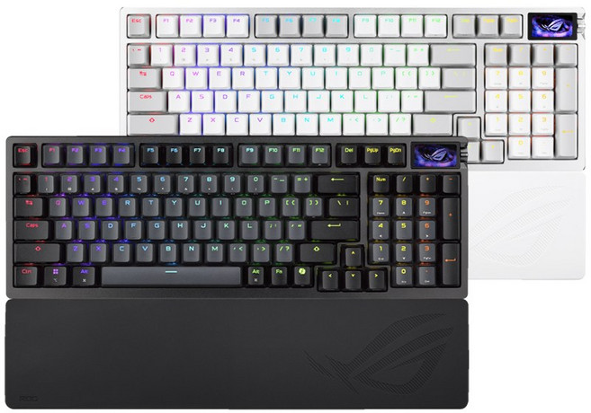 ROG Azoth 96 HE 無線電競鍵盤 磁軸 黑色, 黑色,主商品