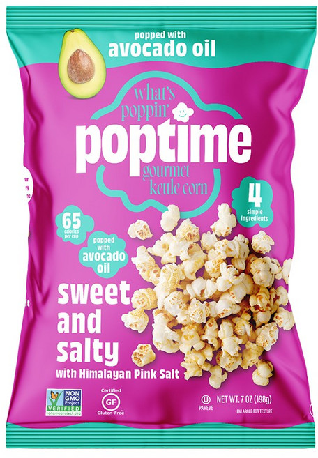팝타임 히말라야 핑크솔트 스윗앤솔티 아보카도오일 팝콘, 1개, 198g