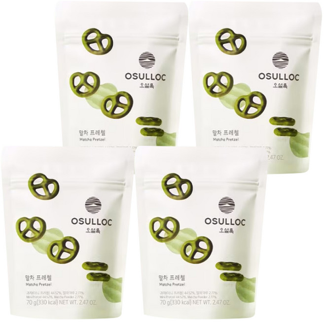 오설록 말차 프레첼, 4세트, 70g