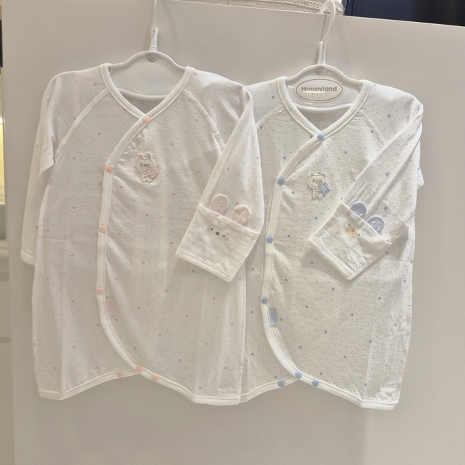 압소바( 모자 별도구매) 보드라운 감촉 연약한 맨살에 바로 입히는 신생아 배냇가운 신생아 외출복 출산 선물 출산 준비물