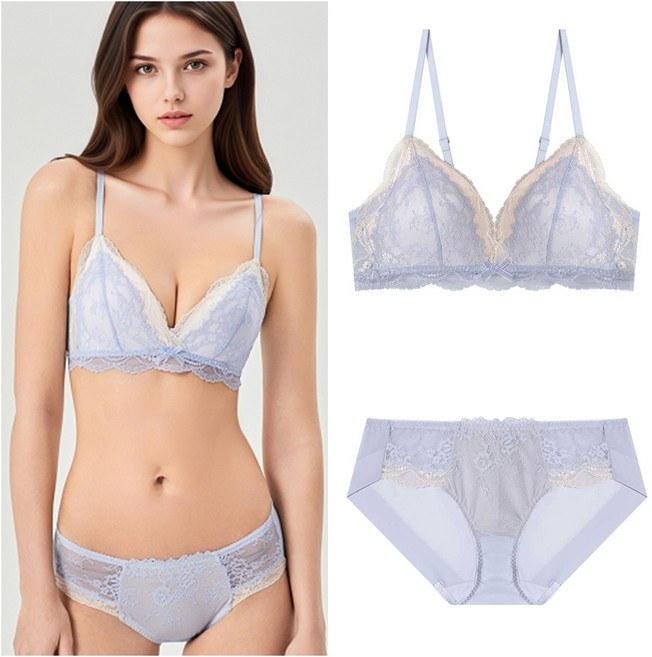 [에블린]MbyE_투톤 브라렛 세트 EBBRGA316H /라이트블루