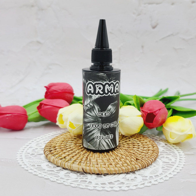 아르마 LED UV레진 용액 크리스탈 퀄리티 아트 공예재료 저/고점도 100g부터, 저점도100ML, 1개