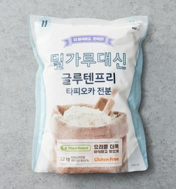 알티스트 밀가루 대신 글루텐 프리 타피오카 전분, 1.2kg, 1개