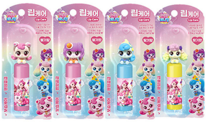 새콤달콤 캐치 티니핑 립케어 3.8g 1개 단품 랜덤발송 하츄핑 샤샤핑 포실핑 말랑핑 피규어 보습 립밤 립케어