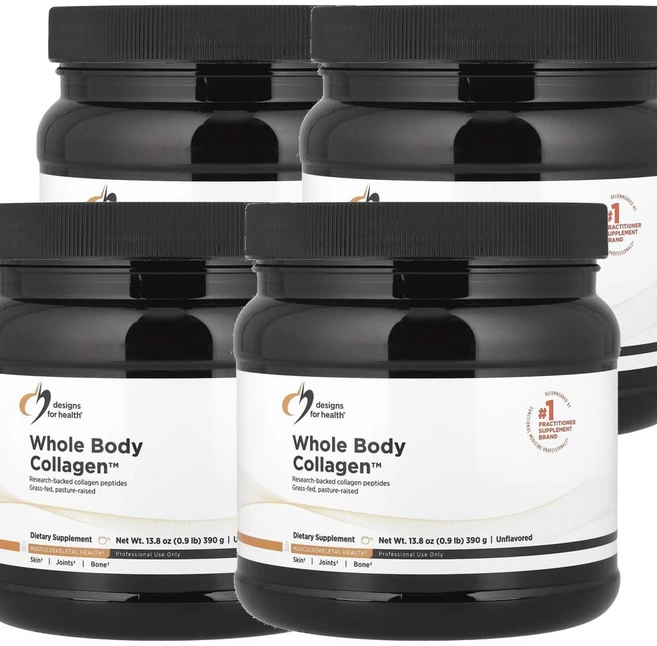 디자인 포 헬스 홀 바디 콜라겐 언플래버드 Designs For Health Whole Body Collagen™ Unflavored 390g, 4개 - 쿠팡