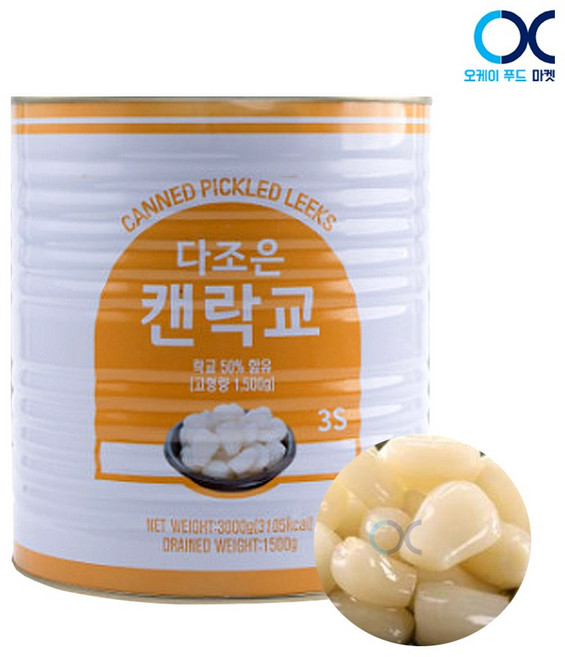 이엔 락교 SSS 3kg (3S)작은 사이즈락교, 1개
