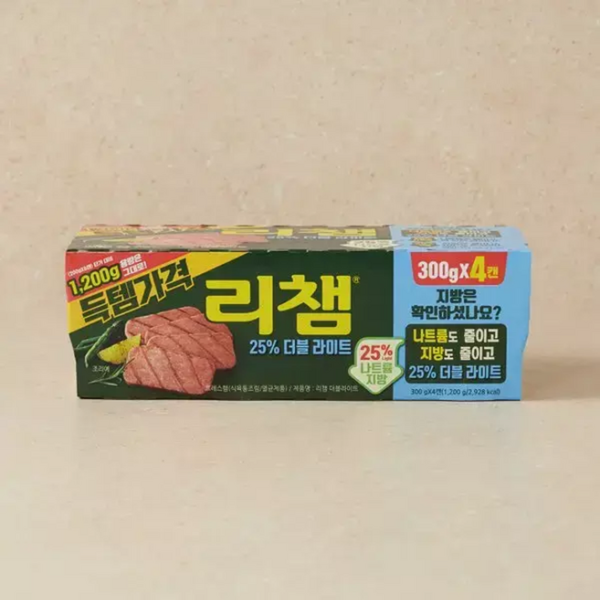 동원 리챔 25% 더블라이트, 4개, 300g