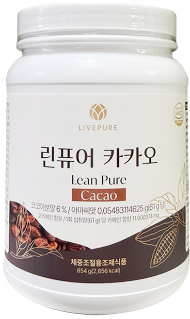 리브퓨어 린 퓨어 카카오, 854g, 1개