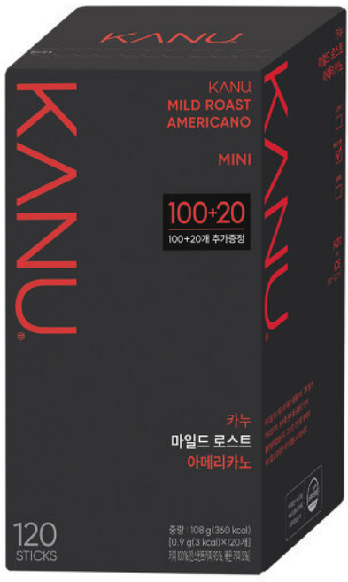카누 미니 마일드, 120개입, 1, 900mg