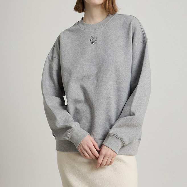 [컴젠] 여성 컴젠 로고 맨투맨 GRAY MG