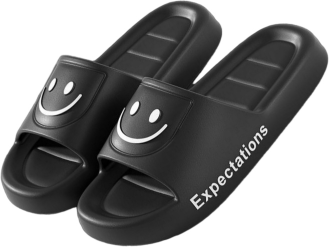 IAWI 해피스마일 슬리퍼 가벼운 층간소음 쿠션 사무실 실내화