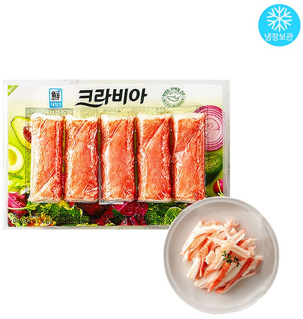 사조대림 크라비아 90g x 8개 / 프리미엄 맛살 게맛살 초밥 김밥 튀김