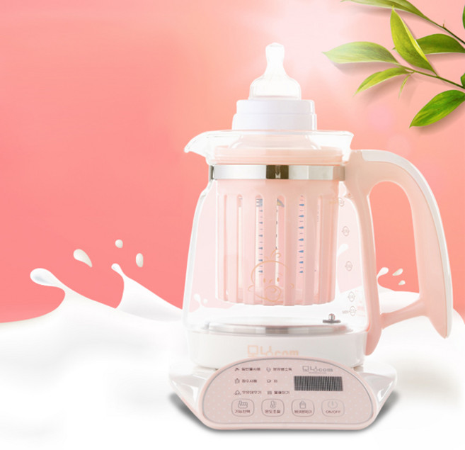 모닝컴 3IN1 멀티 원터치 온도조절 분유포트 무선 전기포트 육아필수템 국민육아템