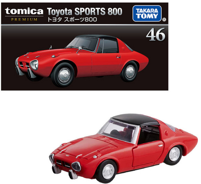 토미카 프리미엄 46 도요타 스포츠 800, 1개, 혼합색상