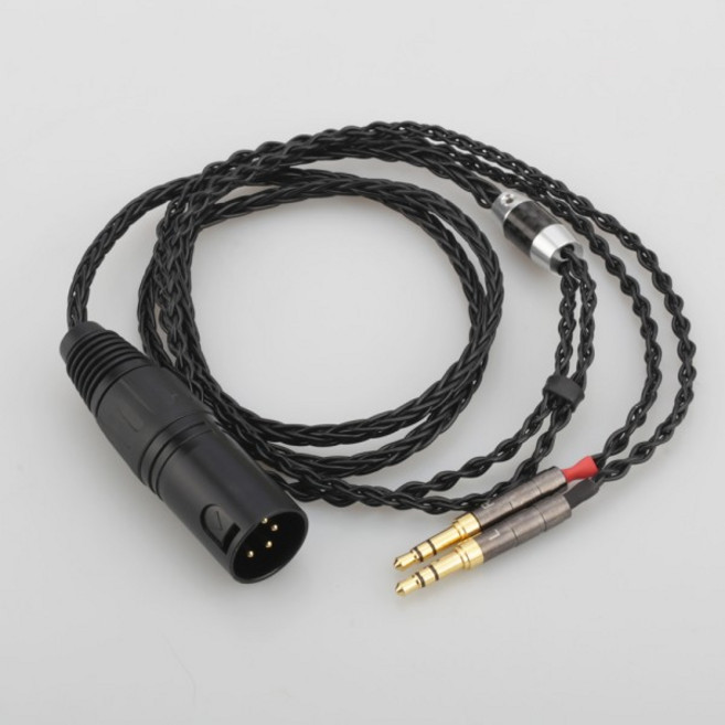 Audiocrast 파이 XLR 수 밸런스드 헤드폰 업그레이드 케이블 Sundara Aventho focal elegia t1 t5p D7200, 03 3.5mm stereo, 01 1m