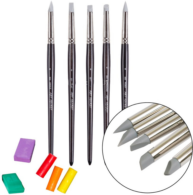 아트시크릿 클레이 폴리머 실리콘붓 미니어처만들기 300S, 1개, 10호