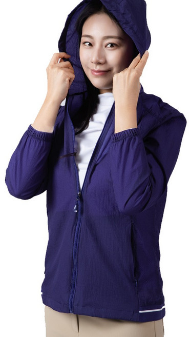[스타일필드] 여성 상쾌한 무지 나일론 방수 자켓 아웃도어 일상복 바람막이 AWF103