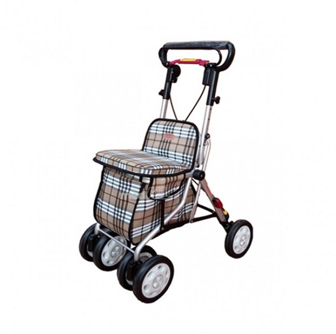 접이식 할머니 장보기 실버카 보조기 어르신노인워커 보행유모차 성인용유모차 보행기, 1개