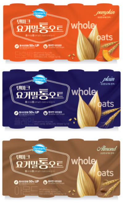 동원 덴마크 요거밀 통오트()단호박+플레인+아몬드/냉장무배, 1개, 680g