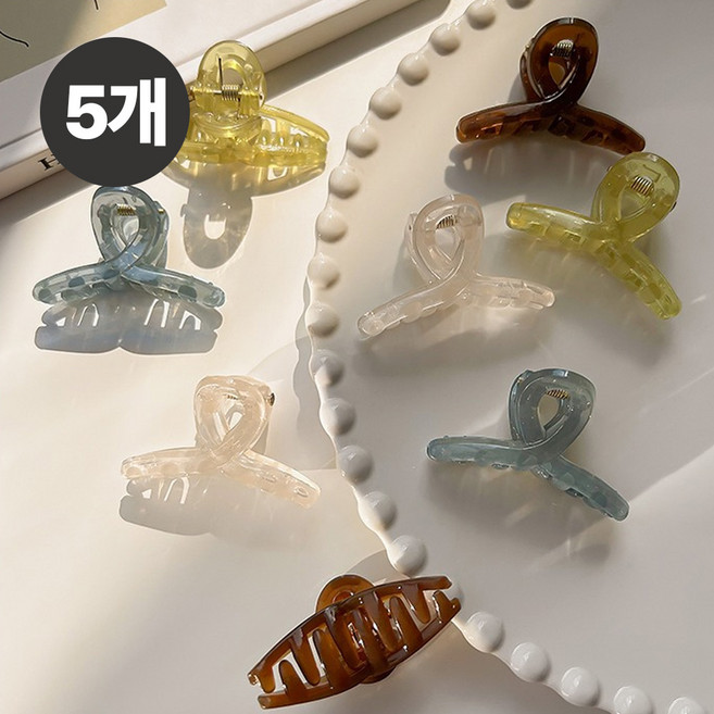 블링모어 미니 반머리 꼬임 포인트 플랫 헤어집게핀 세트