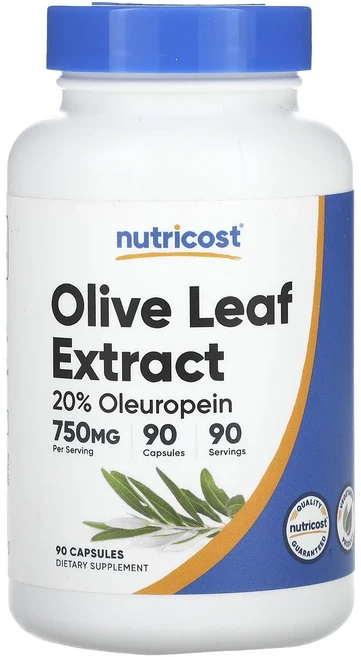 헁복하고 건강하세요 Nutricost 올리브 잎 추출물 750mg 캡슐 90정 늘 챙기셔야합니다, Nutricost올리브잎추출물750mg캡슐90정, 1개 - 쿠팡