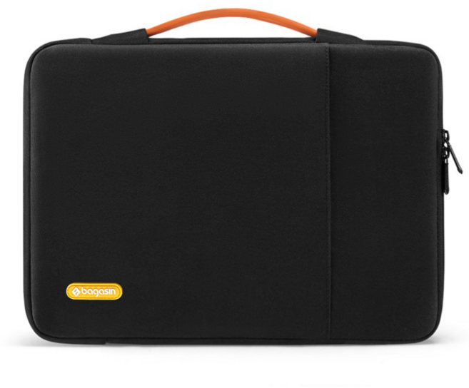 Bagasin 노트북가방 학생 직장인 대용량 초경량화 대용량 노트북파우치 가방, 1개, 블랙