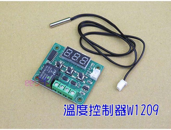 W1209 12V 數字顯示 溫度感應器 冷熱溫控器模塊