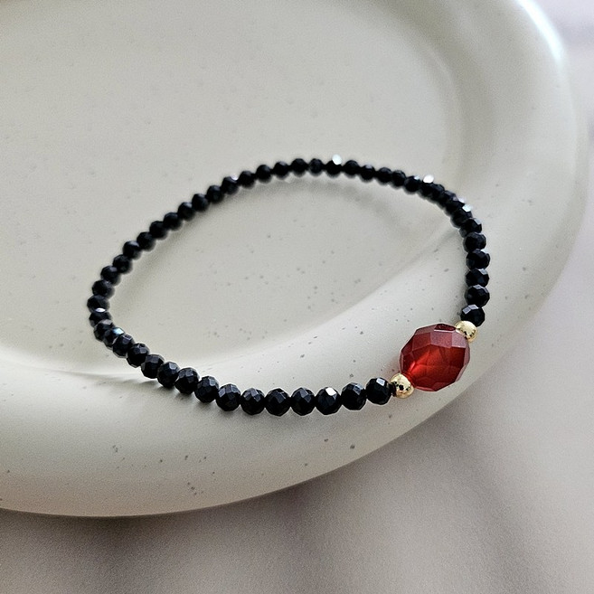 이스테리 천연 원석 자마노 자수정 탄생석 파워스톤 행운 성공운 생일선물 팔찌