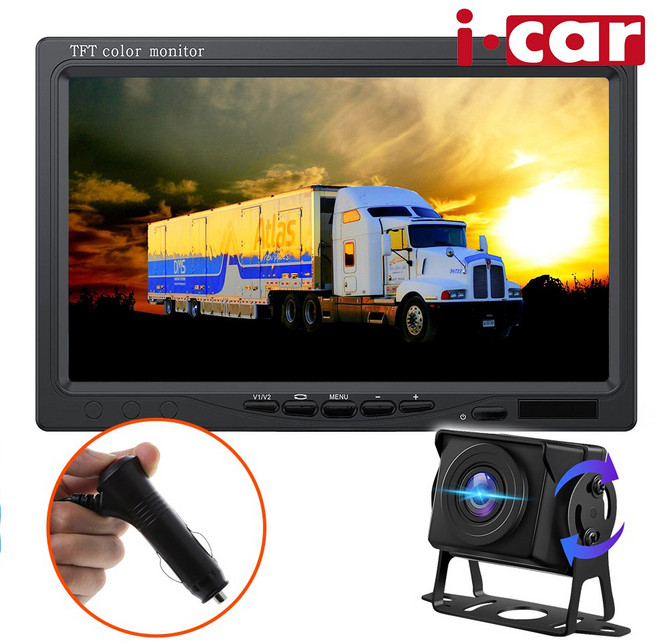 7인치 모니터 슈퍼나이트비전 화물차용 후방카메라 풀세트, 6M