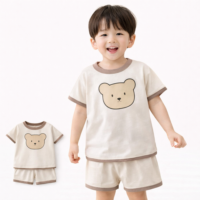 아동 상하복 나시 세트 여름 데일리룩 통기성 냉감 소재 외출복 실내복