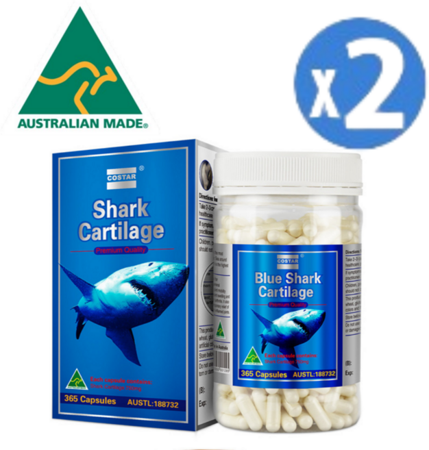 호주 코스타 상어연골 750mg 365캡슐-2개, 2개, 365정