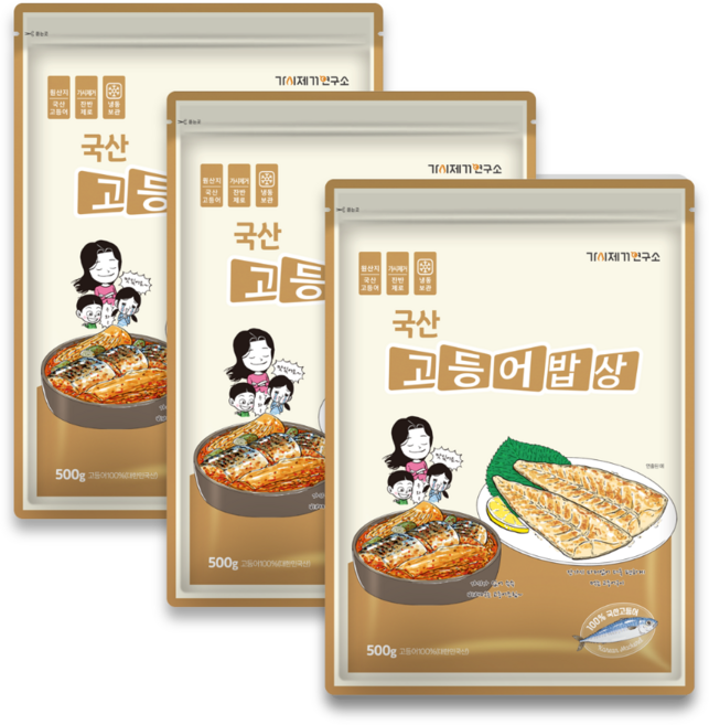 가시제거연구소 국산 제주 고등어밥상 총 1.5kg 순살 고등어, 500g, 3개