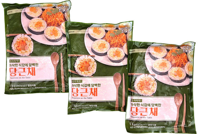 새마원 반찬단지 당근채절임 3mm 김밥 샌드위치용, 3개, 1kg