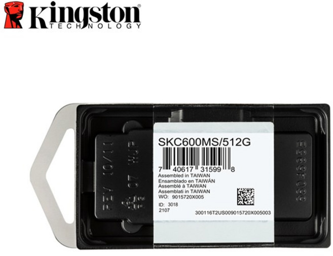 Kingston 金士頓 SKC600 mSATA SSD 固態硬碟 原廠公司貨, 512GB, 512GB