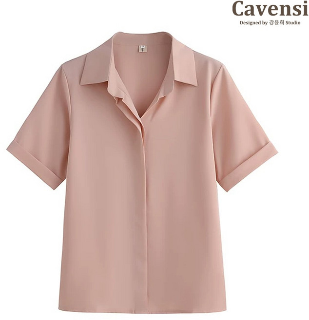Cavensi 優質版加大 襯衫 不易皺素面基本款 上班休閒皆宜