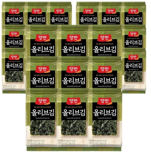 S 동원 양반 올리브 김 S, 4g, 24개