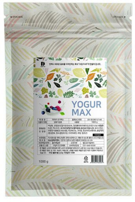 파피루 요거맥스 파우더 1kg 요거트 스무디 파르페