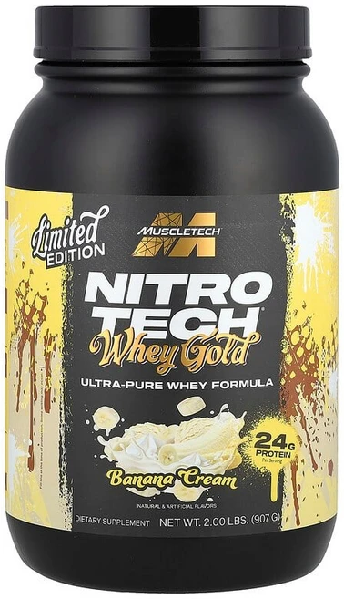 머슬테크 Nitro Tech® 유청 골드 바나나 크림 907g(2lbs) MSC-71786, 2, 1개, 907g - 쿠팡