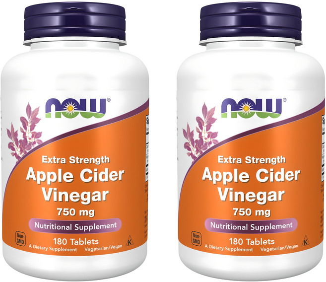 나우푸드 애플 사이다 비니거 750mg 타블렛, 180정, 2개