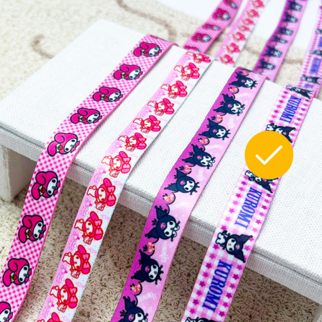 산리오 캐릭터 시나모롤 마스크 스트랩 줄 여아 남아 똑딱이 개별포장 선물