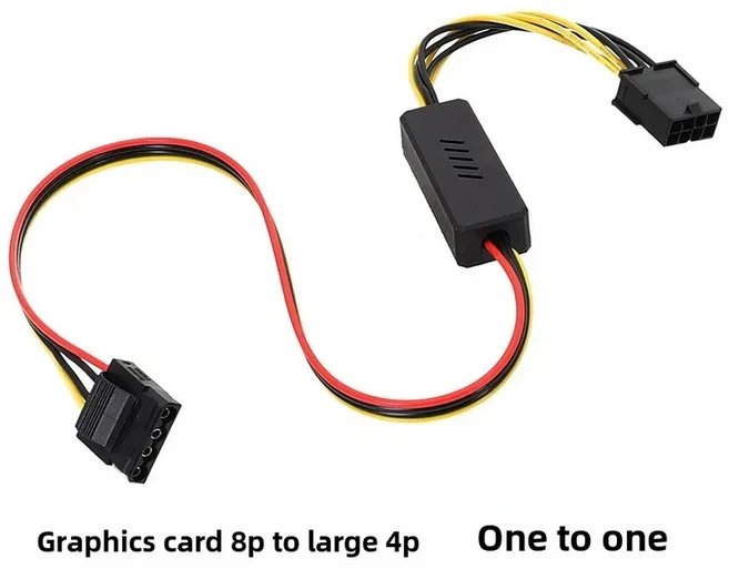 그래픽 카드 드라이브 케이블 GPU PCIE 8Pin 암-1 2 3 4 SATA 18awg 전원 공급 장치 12V-IDE Molex, 01 50CM, 01 50CM, 05 Molex 1 T 1