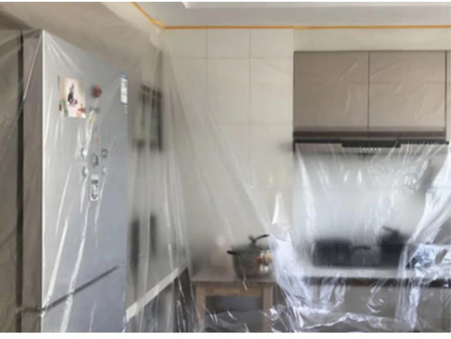 차량 대형 가구 오염 방지 비닐 커버 대형비닐커버 먼지보호 공사용 덮개, 1개