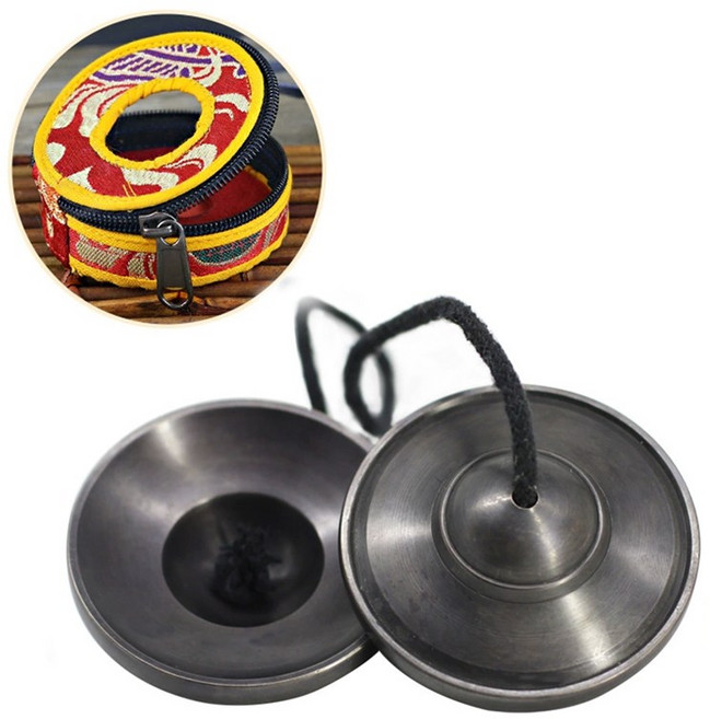 [청아한울림] ASMR 소리의정원 띵샤 티베트 장인 수공예, 청동광면, 1개