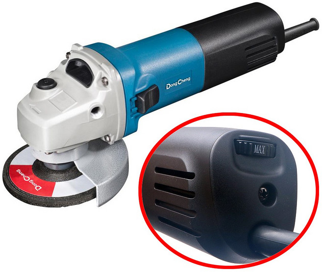 DC 4인치 속도 조절 그라인더 DSM 10-100 측면 스위치 1020W 그라인드 앵글 핸드 계양, 1개