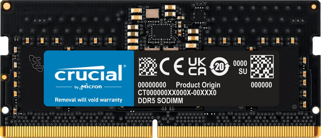 Crucial DDR5 4800MTs(PC5-38400) CL40 SODIMM 262pin CT8G48C40S5 노트북용 증설 메모리