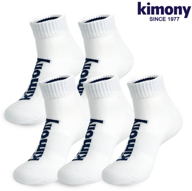 키모니 남자 이중 쿠션 스포츠양말 중목 5족세트 KSS501-M9