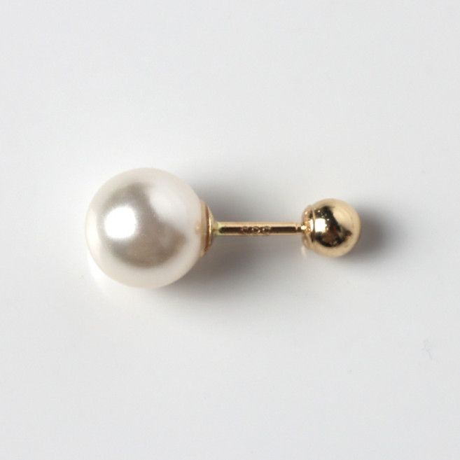 오로프 14K 스와로브스키 진주 피어싱