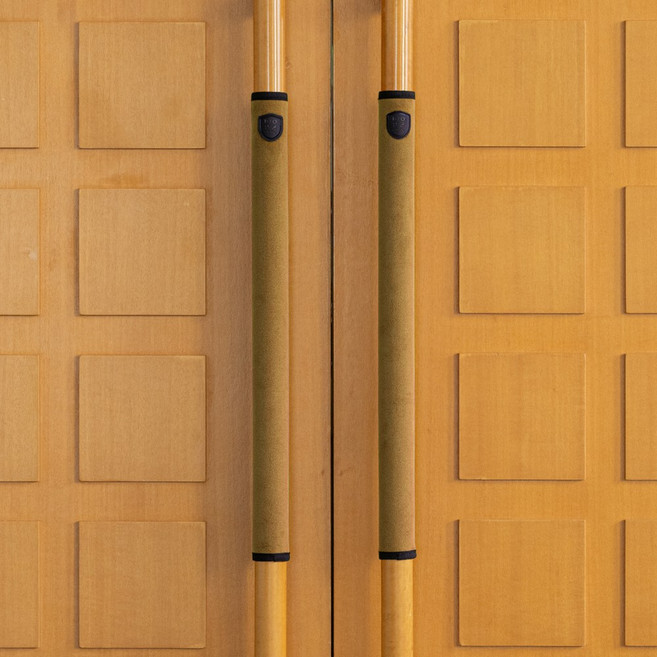 클린모드 문손잡이 커버 항균 벨벳 벨크로 세로형 도어핸들커버 55cm 1매입, 브라운