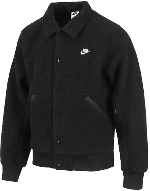 나이키 클럽 윈터라이즈드 셰르파 후리스 코치 재킷 (HV1430-010)