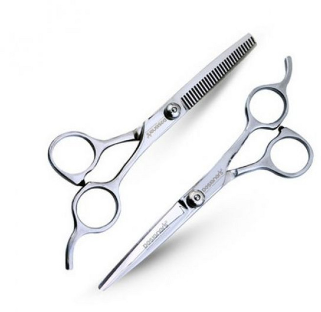 디자이너스 커트 커팅 틴닝 앞머리 숱가위 고급 미용가위 세트 2종